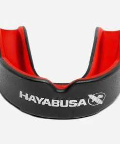 STRIKING HAYABUSA COMBAT MOUTH GUARD - BLACK/RED