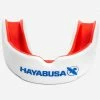 HAYABUSA COMBAT MOUTH GUARD - WHITE/RED STRIKING