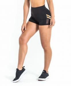VIRUS HIGH RISE BOX SHORT- BLACK/GOLD BJJ