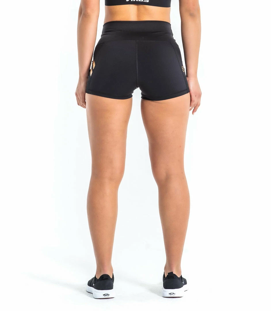 VIRUS HIGH RISE BOX SHORT- BLACK/GOLD BJJ