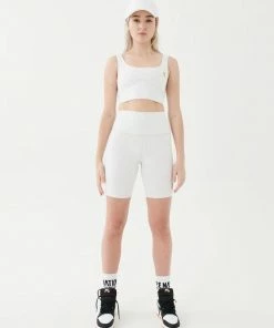 P.E NATION SWIFT SPORTS BRA IN GREY MARL