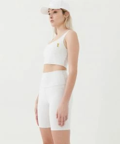 P.E NATION SWIFT SPORTS BRA IN GREY MARL