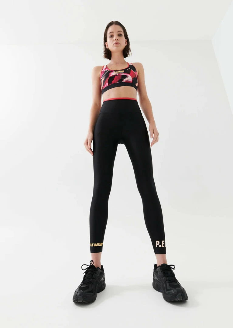 P.E NATION WOMEN DOUBLE UNDER LEGGING IN BLACK