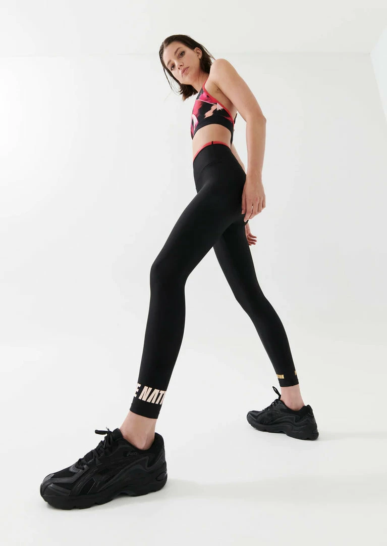 P.E NATION WOMEN DOUBLE UNDER LEGGING IN BLACK