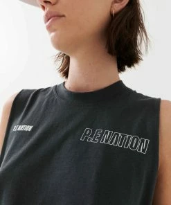 P.E NATION WOMEN ASCEND TANK IN DARK SHADOW