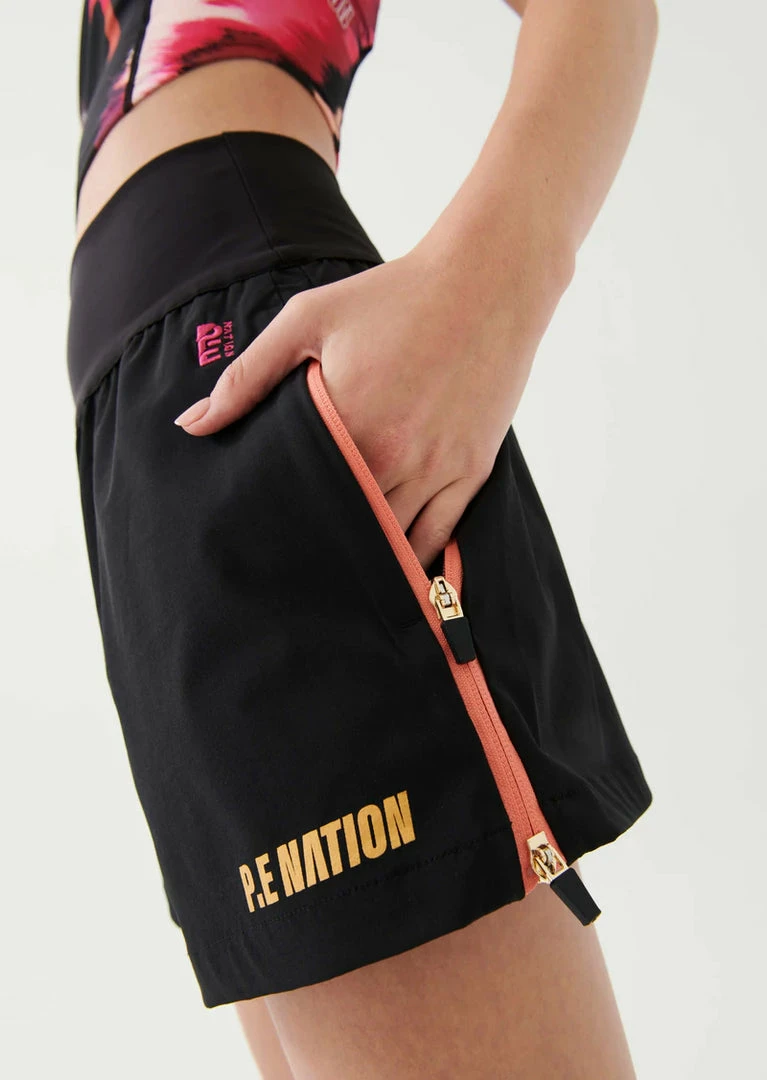 P.E NATION WOMEN HIGH PRESS SHORT IN BLACK