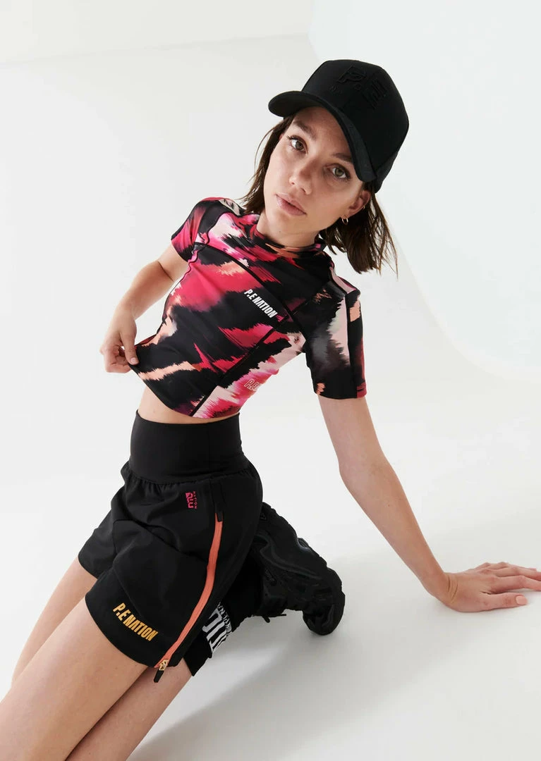 P.E NATION WOMEN HIGH PRESS SHORT IN BLACK