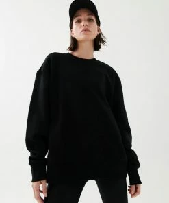 P.E NATION WOMEN BACKSPIN SWEAT IN BLACK