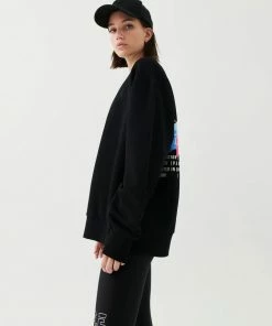 P.E NATION WOMEN BACKSPIN SWEAT IN BLACK