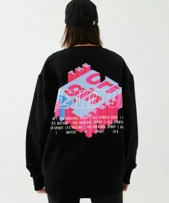 P.E NATION WOMEN BACKSPIN SWEAT IN BLACK