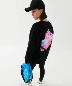 P.E NATION WOMEN BACKSPIN SWEAT IN BLACK