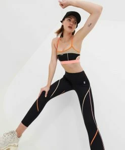 P.E NATION SCOREBOARD SPORTS BRA IN BLACK