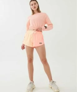 P.E NATION WOMEN CLUBHOUSE SWEATER IN SOFT CORAL