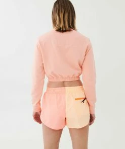 P.E NATION WOMEN CLUBHOUSE SWEATER IN SOFT CORAL