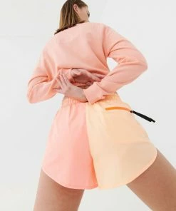 P.E NATION WOMEN CLUBHOUSE SWEATER IN SOFT CORAL