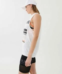 P.E NATION BASE JUMP TANK IN WHITE WOMEN
