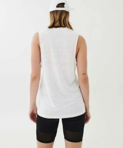 P.E NATION BASE JUMP TANK IN WHITE WOMEN