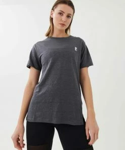 P.E NATION BASE JUMP TEE IN CHARCOAL
