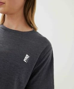 P.E NATION BASE JUMP TEE IN CHARCOAL