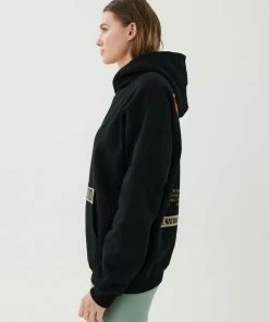 P.E NATION WOMEN BASE JUMP HOODIE IN BLACK