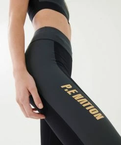 P.E NATION WOMEN BLAST LEGGING IN DARK GREY