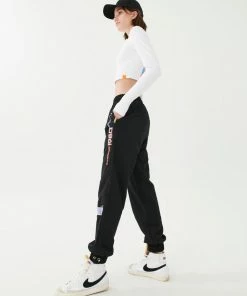 P.E NATION HALF VOLLEY TRACKPANT IN BLACK
