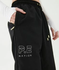 P.E NATION HALF VOLLEY TRACKPANT IN BLACK