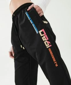 P.E NATION HALF VOLLEY TRACKPANT IN BLACK