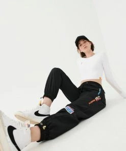 P.E NATION HALF VOLLEY TRACKPANT IN BLACK