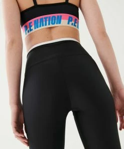 P.E NATION TIEBREAK LEGGING IN BLACK