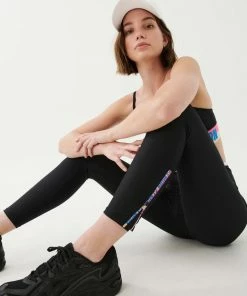 P.E NATION TIEBREAK LEGGING IN BLACK