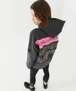 P.E NATION DIMENSION HOODIE IN DARK SHADOW WOMEN