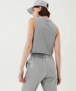 P.E NATION WOMEN SOLAR TANK IN SILVER