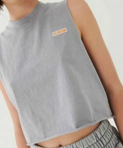 P.E NATION WOMEN SOLAR TANK IN SILVER