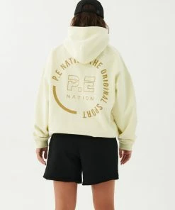 P.E NATION WOMEN CLUBHOUSE HOODIE IN MINT FROST