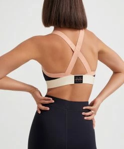 P.E NATION PIVOT SPORTS BRA IN BLACK