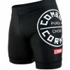 COMBAT CORNER PUNCH CHOKE VALE TUDO SHORTS - BLACK