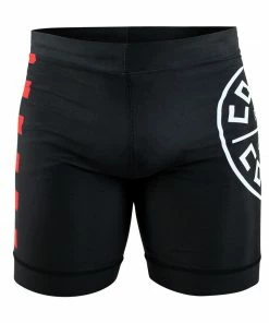 COMBAT CORNER PUNCH CHOKE VALE TUDO SHORTS - BLACK