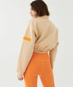 P.E NATION WOMEN BACKSWING SWEAT IN WHEAT