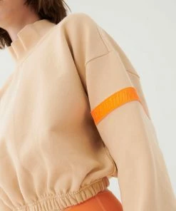 P.E NATION WOMEN BACKSWING SWEAT IN WHEAT