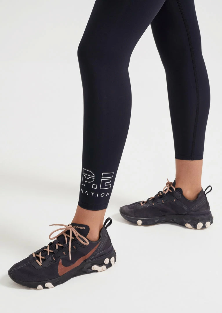 P.E NATION STABILITY LEGGING - BLACK/IVORY