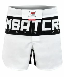 COMBAT CORNER STRIKING SUPREME HYBRID FIGHT SHORTS - WHITE