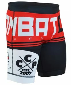 COMBAT CORNER STRIKING SUPREME VALE TUDO FIGHT SHORTS - RED