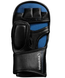 HAYABUSA T3 7oz HYBRID GLOVES - BLACK/BLUE STRIKING