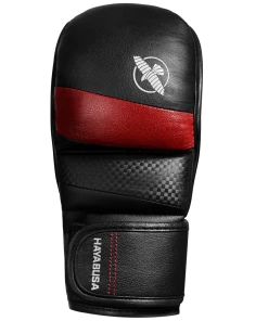 HAYABUSA T3 7oz HYBRID GLOVES - BLACK/RED