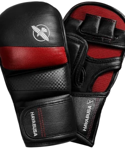 HAYABUSA T3 7oz HYBRID GLOVES - BLACK/RED