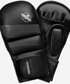 HAYABUSA T3 7oz HYBRID GLOVES - BLACK/GREY STRIKING