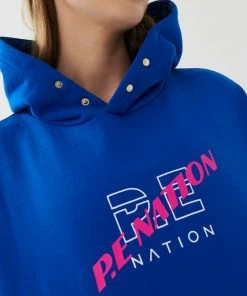 P.E NATION VICTORY HOODIE IN ELECTRIC BLUE WOMEN