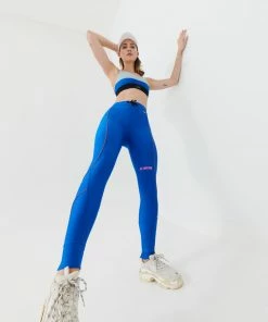 P.E NATION VICTORY LEGGING IN ELECTRIC BLUE