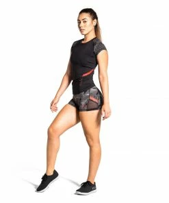 VIRUS RASHGUARDS GEOPLEX SHORT SLEEVE RASHGUARD - GEO/BLACK